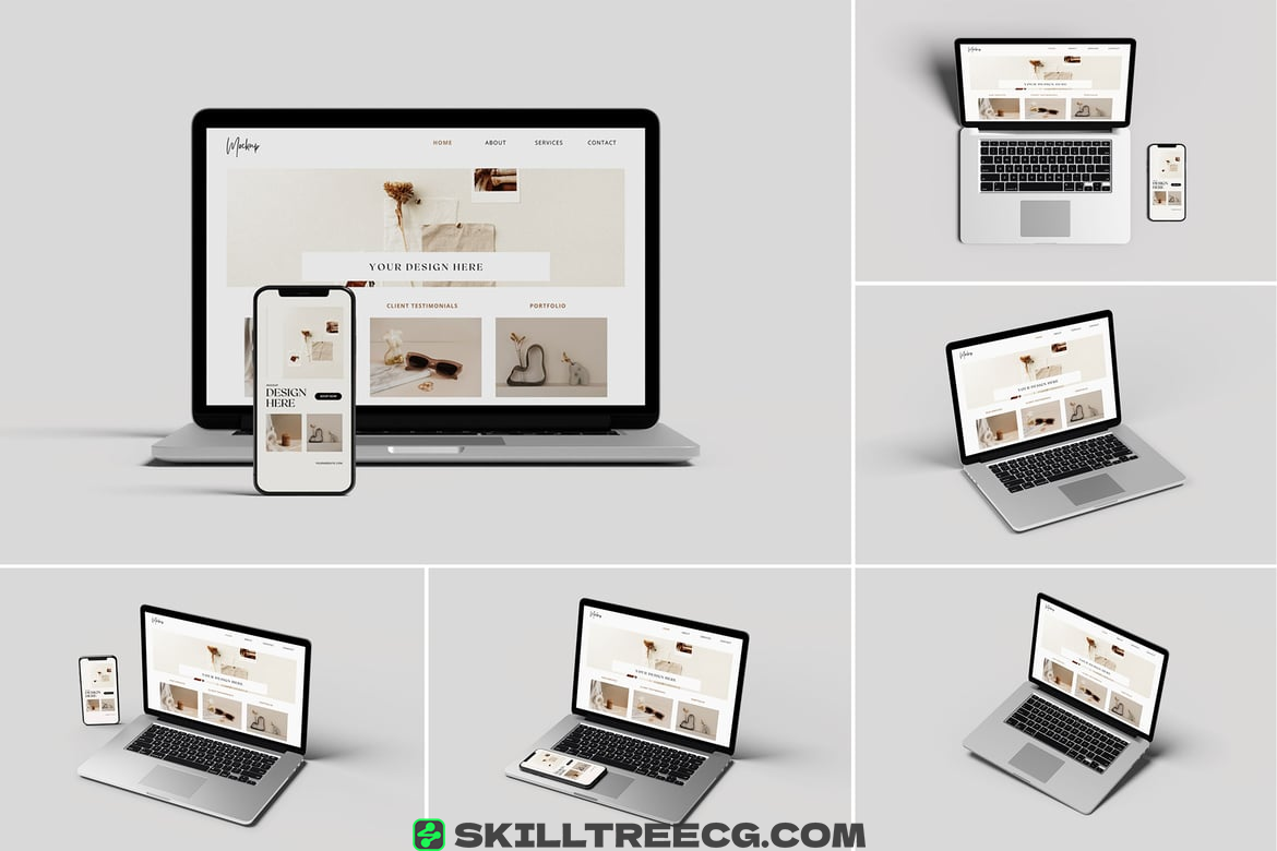 Laptop And Smartphone Mockup（455201）-技能树